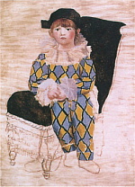 Picasso's Paul as Harlequin -1924