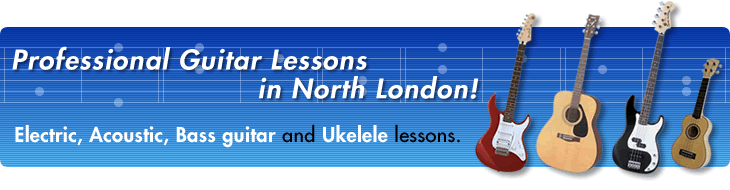 Guitar Lessons, Guitar Teacher offering Electric guitar, Acoustic guitar and Bass Guitar Tuition, West Finchley, North and Central London