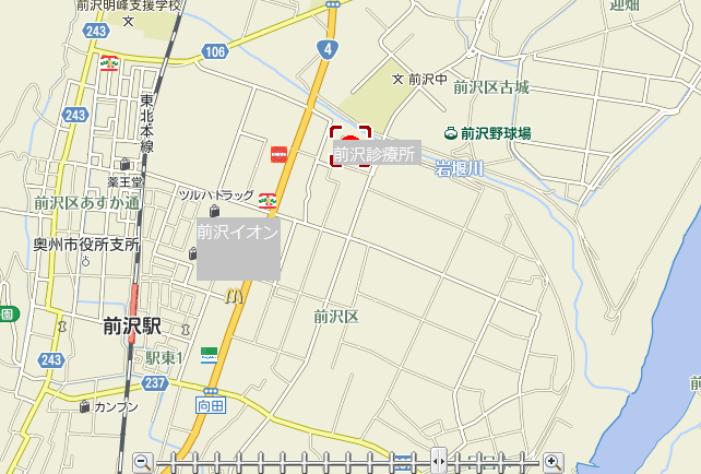前沢診療所地図